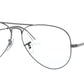 Ray-Ban Optical AVIATOR RX6489 Pilot Eyeglasses  2502-GUNMETAL 58-14-140 - Color Map gunmetal