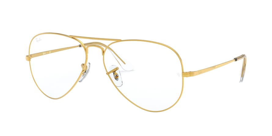 Ray-Ban Optical AVIATOR RX6489 Pilot Eyeglasses  3086-LEGEND GOLD 58-14-140 - Color Map gold