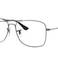Ray-Ban Optical RX6498 Square Eyeglasses  2502-GUNMETAL 57-15-145 - Color Map gunmetal