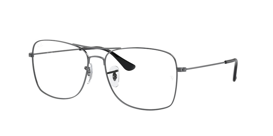 Ray-Ban Optical RX6498 Square Eyeglasses  2502-GUNMETAL 57-15-145 - Color Map gunmetal
