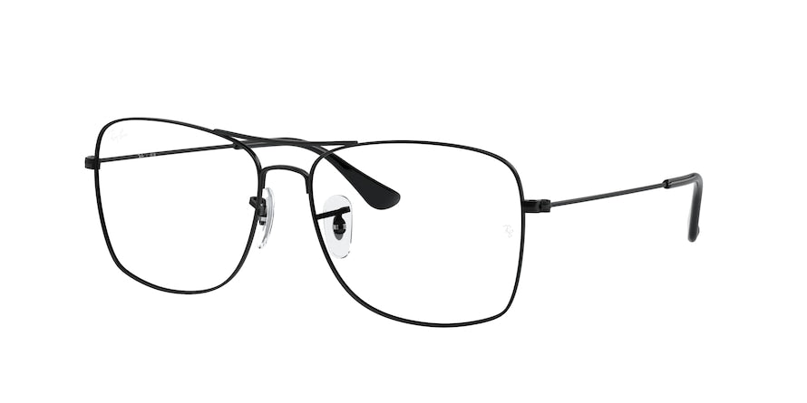 Ray-Ban Optical RX6498 Square Eyeglasses  2509-BLACK 57-15-145 - Color Map black