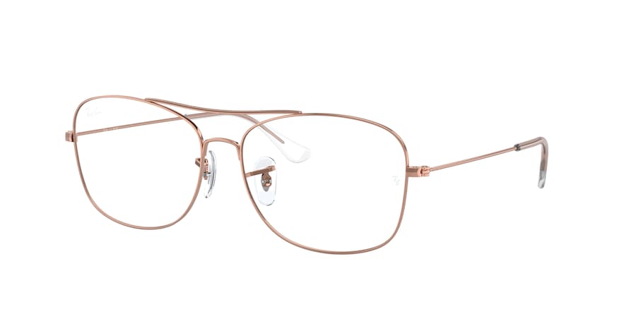 Ray-Ban Optical RX6499 Pillow Eyeglasses  3094-ROSE GOLD 57-15-145 - Color Map gold