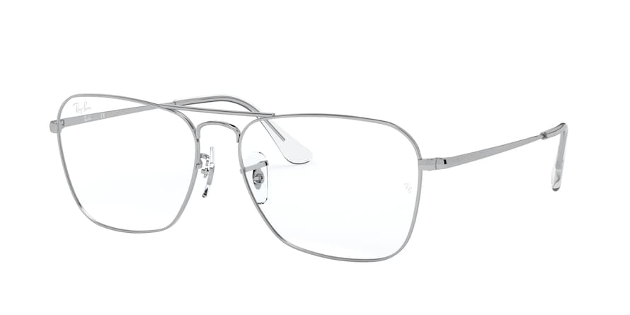 Ray-Ban Optical RX6536 Square Eyeglasses  2501-SILVER 58-15-145 - Color Map silver