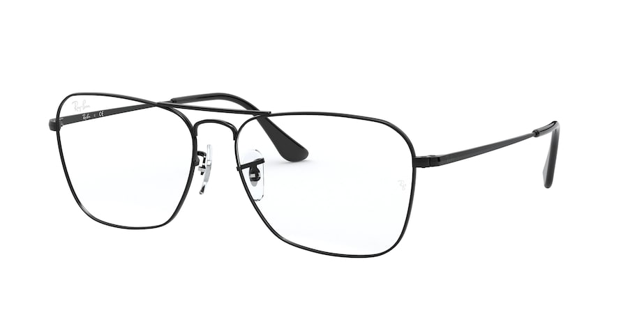Ray-Ban Optical RX6536 Square Eyeglasses  2509-BLACK 58-15-145 - Color Map black