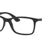 Ray-Ban Optical RX7047 Square Eyeglasses  2000-BLACK 56-17-145 - Color Map black