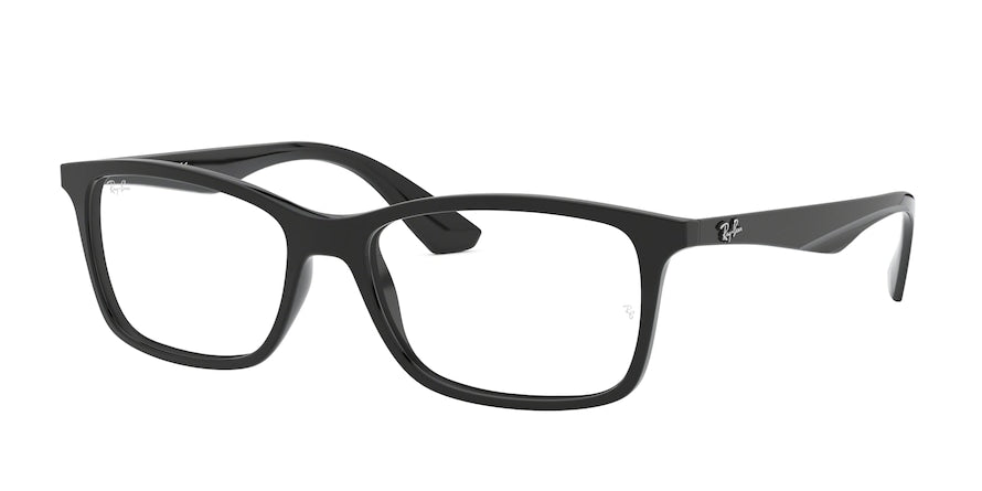 Ray-Ban Optical RX7047 Square Eyeglasses  2000-BLACK 56-17-145 - Color Map black