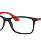 Ray-Ban Optical RX7047 Square Eyeglasses  2475-BLACK 56-17-145 - Color Map black