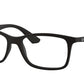 Ray-Ban Optical RX7047 Square Eyeglasses  5196-MATTE BLACK 56-17-145 - Color Map black