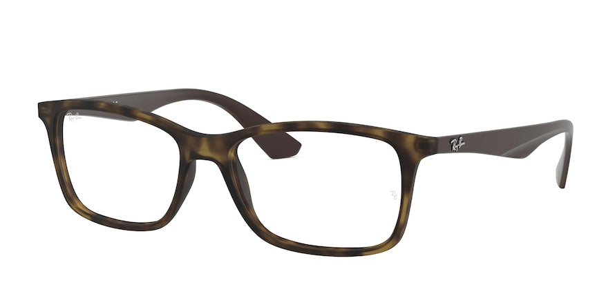 Ray-Ban Optical RX7047 Square Eyeglasses  5573-MATTE HAVANA 56-17-145 - Color Map havana