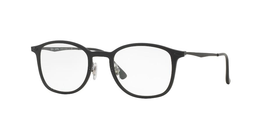 Ray-Ban Optical RX7051 Square Eyeglasses  2077-MATTE BLACK 49-20-140 - Color Map black