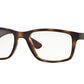 Ray-Ban Optical RX7063 Rectangle Eyeglasses  5577-SHINY HAVANA 54-18-145 - Color Map havana
