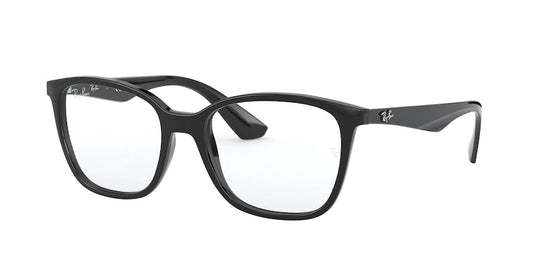 Ray-Ban Optical RX7066 Square Eyeglasses  2000-BLACK 54-17-145 - Color Map black