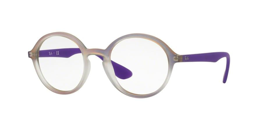 Ray-Ban Optical RX7075 Round Eyeglasses  5600-VIOLET GRADIENT/RUBBER 47-20-145 - Color Map violet