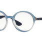 Ray-Ban Optical RX7075 Round Eyeglasses  5601-BLUE GRADIENT/ RUBBER 47-20-145 - Color Map blue