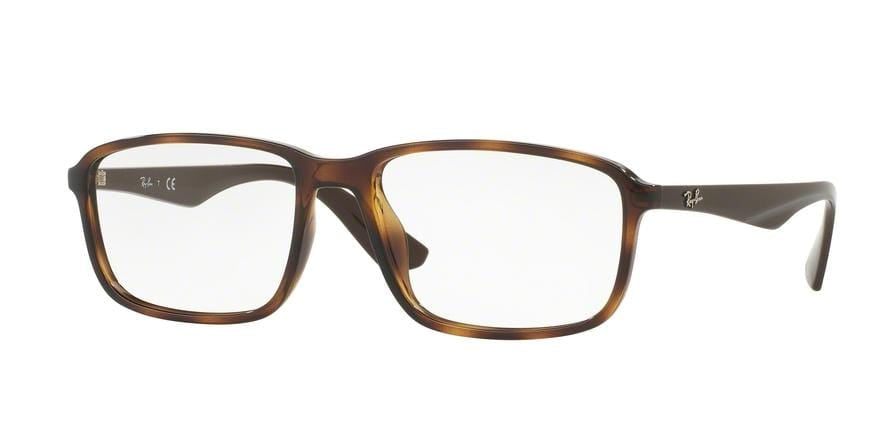 Ray-Ban Optical RX7084F Rectangle Eyeglasses  5577-SHINY HAVANA 58-18-145 - Color Map havana