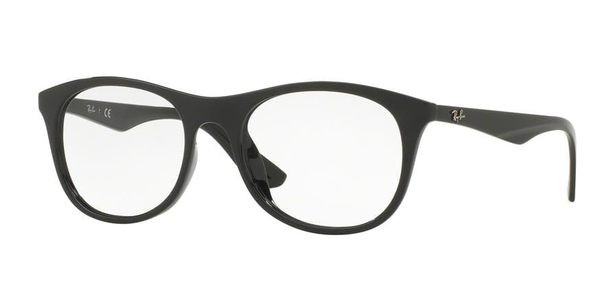 Ray-Ban Optical RX7085F Rectangle Eyeglasses  2000-SHINY BLACK 54-19-145 - Color Map black