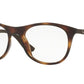 Ray-Ban Optical RX7085F Rectangle Eyeglasses  5577-SHINY HAVANA 54-19-145 - Color Map havana