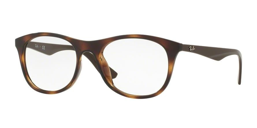 Ray-Ban Optical RX7085F Rectangle Eyeglasses  5577-SHINY HAVANA 54-19-145 - Color Map havana