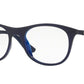 Ray-Ban Optical RX7085F Rectangle Eyeglasses  5584-BLUE 54-19-145 - Color Map blue