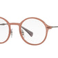Ray-Ban Optical RX7087 Round Eyeglasses  5637-LIGHT BROWN 48-21-140 - Color Map brown