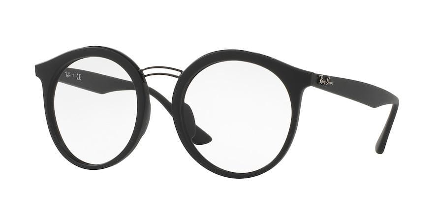 Ray-Ban Optical RX7110F Phantos Eyeglasses  5196-MATTE BLACK 52-20-150 - Color Map black