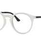 Ray-Ban Optical RX7132 Phantos Eyeglasses  5781-RUBBER TRASPARENT 50-20-145 - Color Map clear