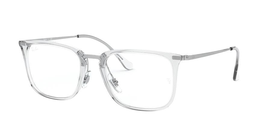 Ray-Ban Optical RX7141 Square Eyeglasses  2001-TRANSPARENT 52-20-150 - Color Map clear