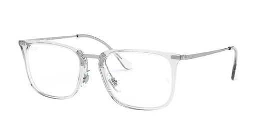 Ray-Ban Optical RX7141 Square Eyeglasses  2001-TRANSPARENT 52-20-150 - Color Map clear