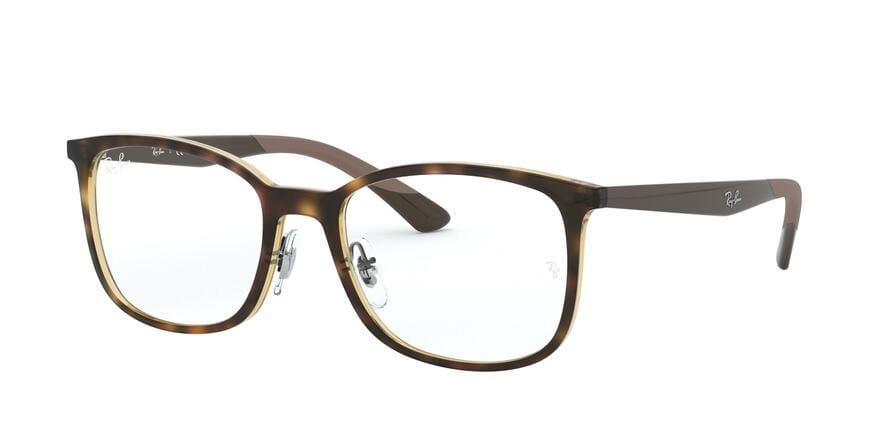 Ray-Ban Optical RX7142F Square Eyeglasses  2012-HAVANA 54-18-145 - Color Map havana