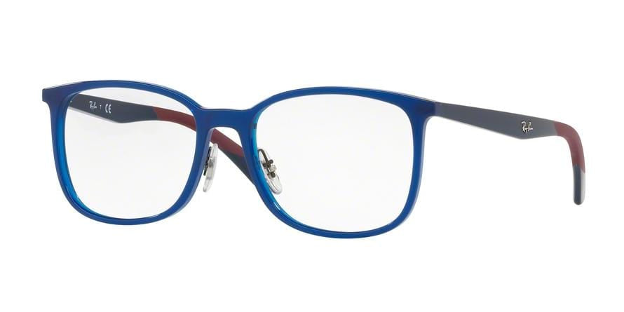 Ray-Ban Optical RX7142F Square Eyeglasses  5761-TRASPARENT BLUE 54-18-145 - Color Map blue