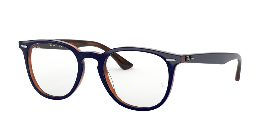 Ray-Ban Optical RX7159 Phantos Eyeglasses  5910-BLUE ON HAVANA RED 50-20-145 - Color Map blue
