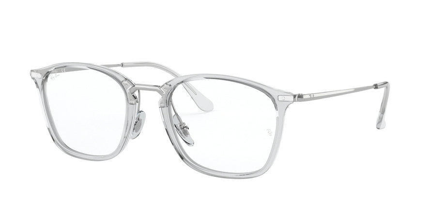 Ray-Ban Optical RX7164 Square Eyeglasses  2001-TRANSPARENT 52-20-150 - Color Map clear