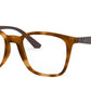 Ray-Ban Optical RX7177 Square Eyeglasses  5992-YELLOW LIGHT HAVANA 51-18-140 - Color Map havana