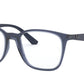 Ray-Ban Optical RX7177 Square Eyeglasses  5995-TRANSPARENT VIOLET 51-18-140 - Color Map violet