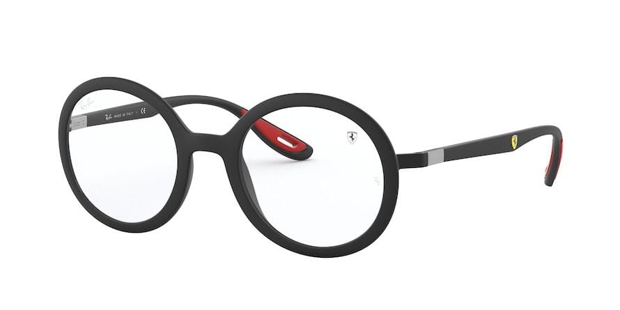 Ray-Ban Optical RX7180M Round Eyeglasses  F602-MATTE BLACK 47-21-145 - Color Map black