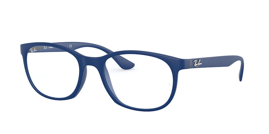 Ray-Ban Optical RX7183 Square Eyeglasses  5207-SAND BLUE 53-19-145 - Color Map blue