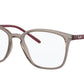 Ray-Ban Optical RX7185 Square Eyeglasses  8083-TRANSPARENT GREY 52-18-145 - Color Map grey