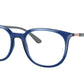 Ray-Ban Optical RX7190 Square Eyeglasses  8084-TRANSPARENT BLUE 53-19-145 - Color Map blue
