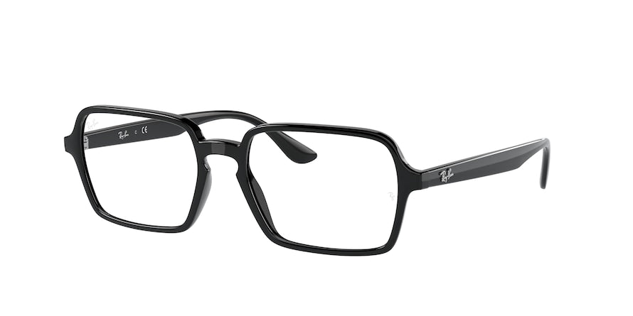 Ray-Ban Optical RX7198 Rectangle Eyeglasses  2000-BLACK 53-17-145 - Color Map black