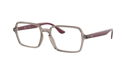 Ray-Ban Optical RX7198 Rectangle Eyeglasses  8083-TRANSPARENT GRAY 53-17-145 - Color Map grey