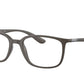 Ray-Ban Optical RX7208 Pillow Eyeglasses  8063-MATTE BROWN 54-18-145 - Color Map brown