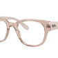 Ray-Ban Optical RX7210 Square Eyeglasses  8203-ALABASTER 52-20-145 - Color Map light brown