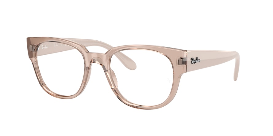 Ray-Ban Optical RX7210 Square Eyeglasses  8203-ALABASTER 52-20-145 - Color Map light brown