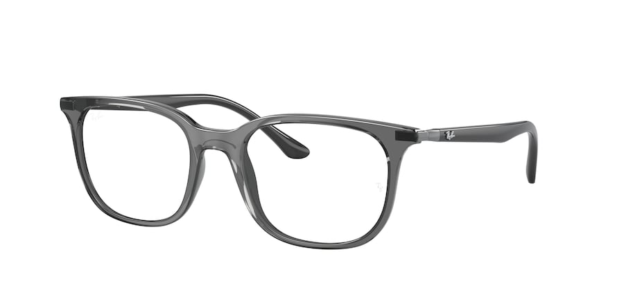 Ray-Ban Optical RX7211F Pillow Eyeglasses  8205-TRANSPARENT GREY 53-19-145 - Color Map grey