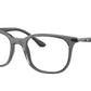 Ray-Ban Optical RX7211 Pillow Eyeglasses  8205-TRANSPARENT GREY 52-19-145 - Color Map grey