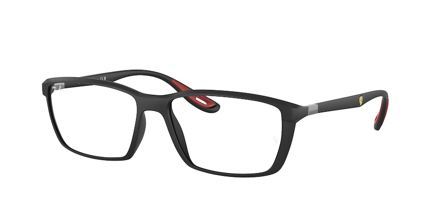Ray-Ban Optical RX7213M Square Eyeglasses  F602-MATTE BLACK 57-16-145 - Color Map black