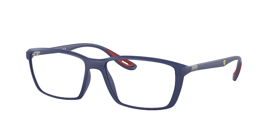 Ray-Ban Optical RX7213M Square Eyeglasses  F604-MATTE BLUE 57-16-145 - Color Map bordeaux