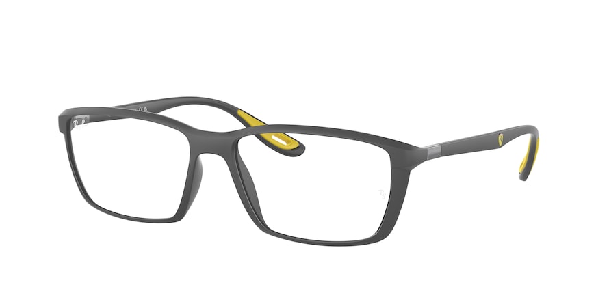 Ray-Ban Optical RX7213M Square Eyeglasses  F608-MATTE GREY 57-16-145 - Color Map grey