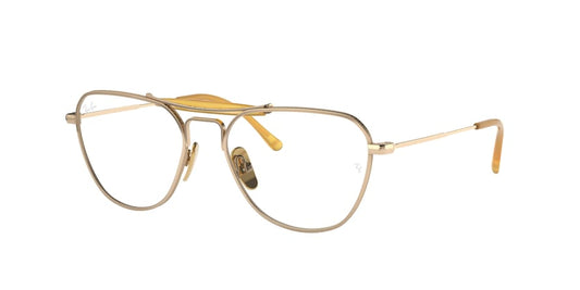 Ray-Ban Optical RX8064V Irregular Eyeglasses  1220-GOLD 53-17-140 - Color Map gold