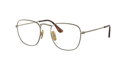 Ray-Ban Optical FRANK RX8157V Square Eyeglasses  1222-DEMIGLOSS ANTIQUE GOLD 51-20-145 - Color Map bronze/copper